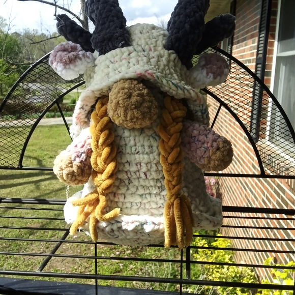 Other - Handcrafted Plush Aries Gnome with Braided Hair
